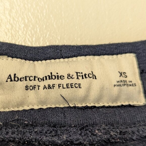 Abercrombie & Fitch Size XS Navy Fleece Joggers - Picture 6 of 9